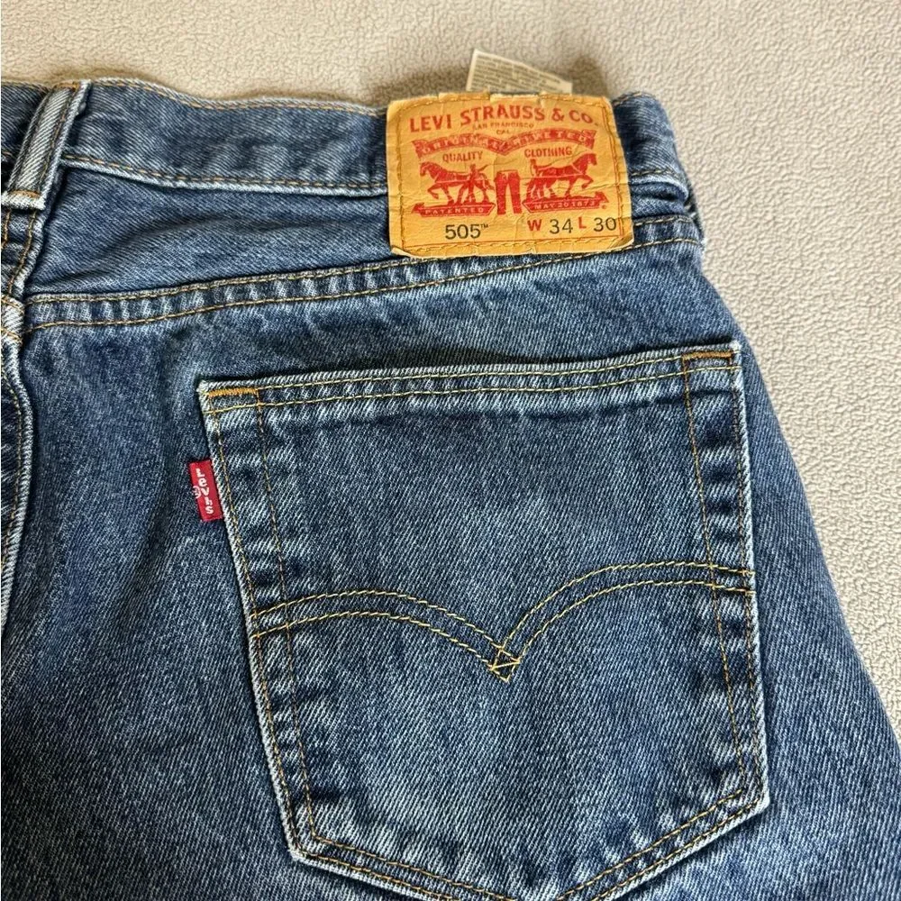 Levi’s 505 Men’s Size W34 L30 Blue Straight